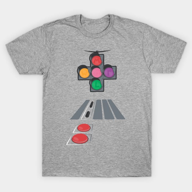 N. Street Traffic Light T-Shirt by bortwein